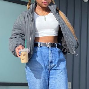 elodie Charcoal Puffer Jacket